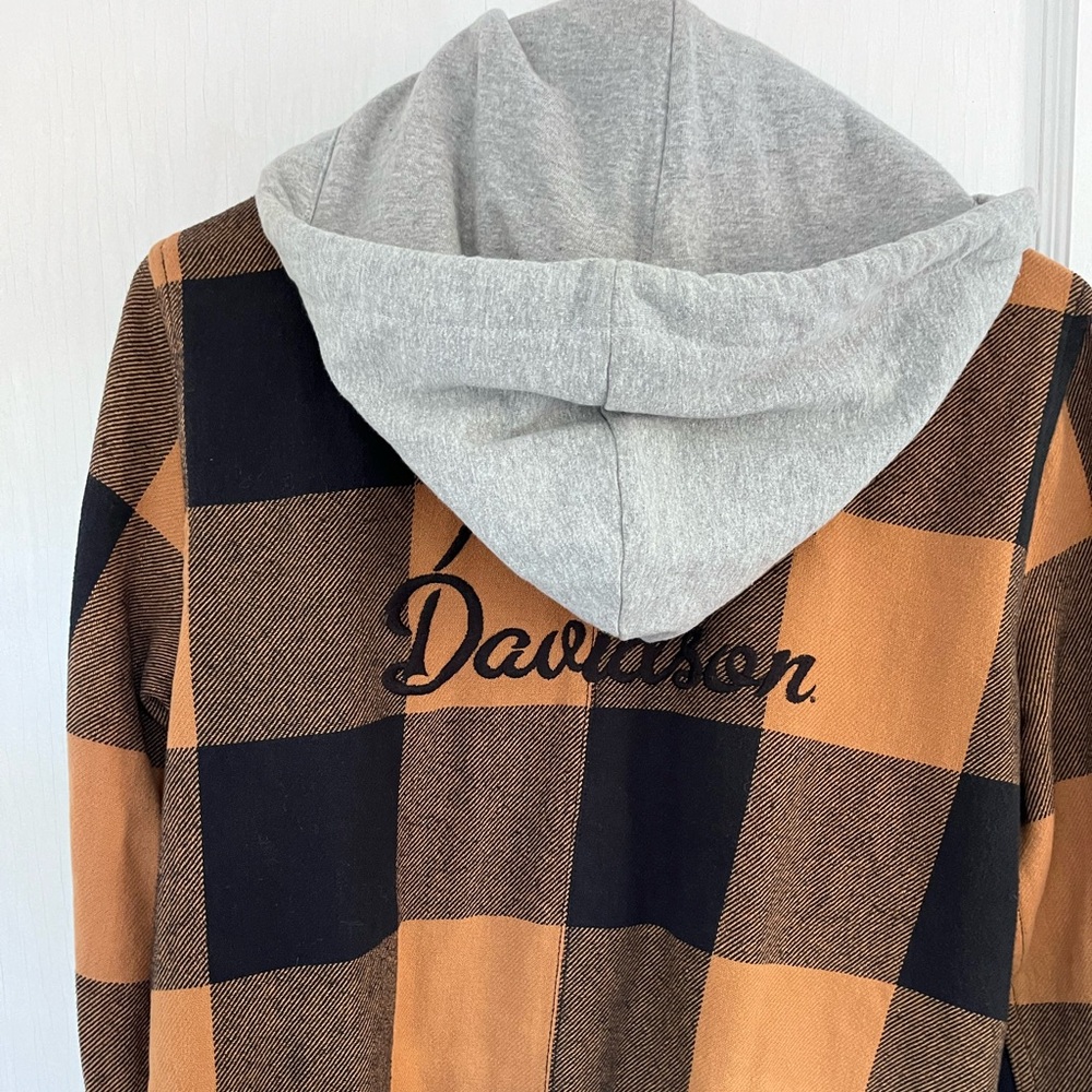 Genuine Harley Davidson women’s mechanic twill hoodie - Picture 2 of 4